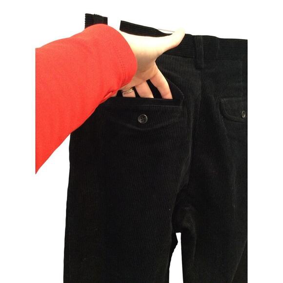 Banana Republic Mens Smithfield Corduroy Pants Size 32R 32 NEW Black Grandpa Y2K - Picture 8 of 11